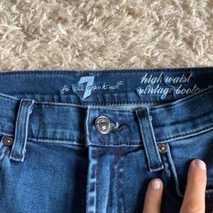 7 - High Waisted Bootcut Jeans